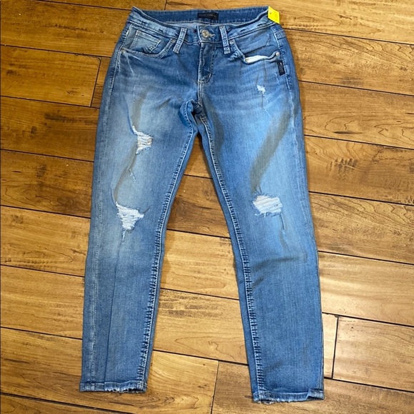 Silver boyfriend jeans - Picture 1 of 7